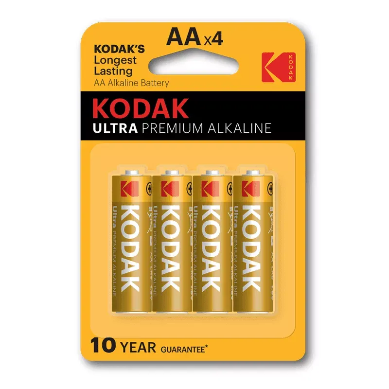 4 Piles Kodak Ultra Alkaline 1.5v AA
