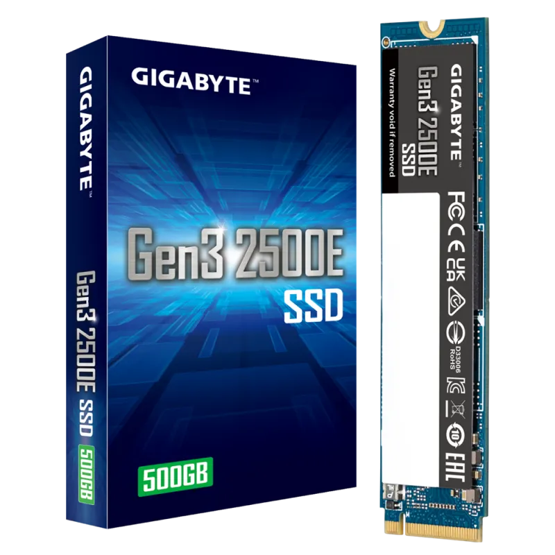 Disque Dur Interne GIGABYTE Gen3 2500E SSD 500Gb - NVMe