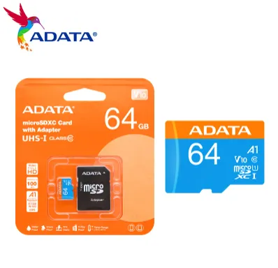 Carte Mémoire ADATA 64Go Class 10 Micro SDHC avec Adaptateur 
