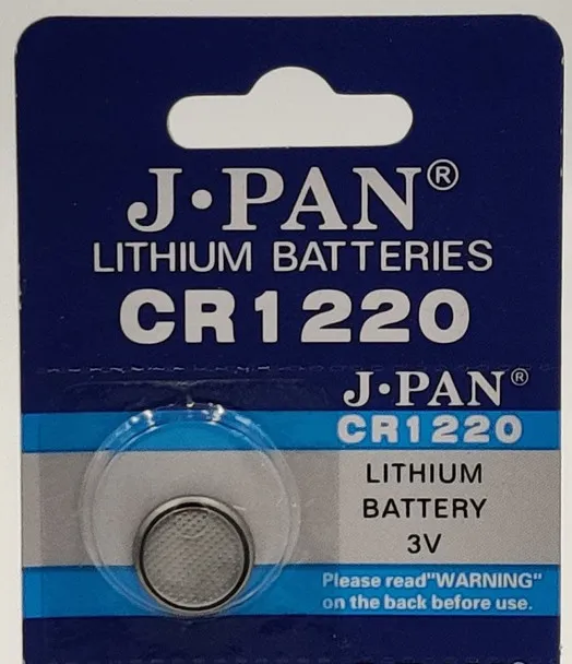 Piles Plate CR1220 3V Lithium