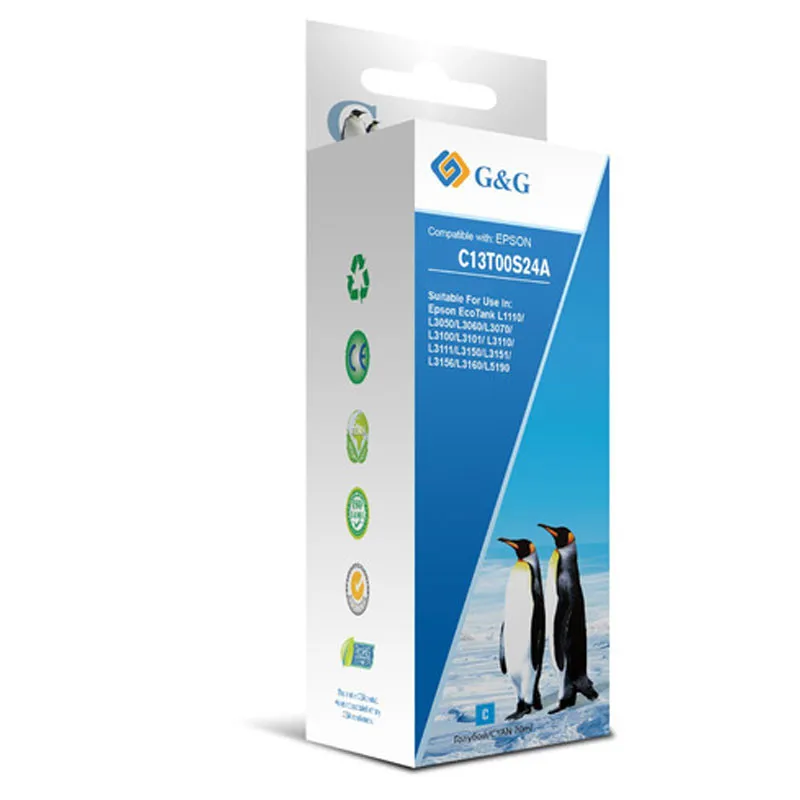 Bouteille D'encre Adaptable Epson 103 - Cyan