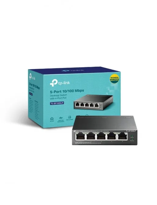 Switch de Bureau TP-Link TL-SF1005LP 5 Ports 10/100 Mbps avec 4 ports PoE