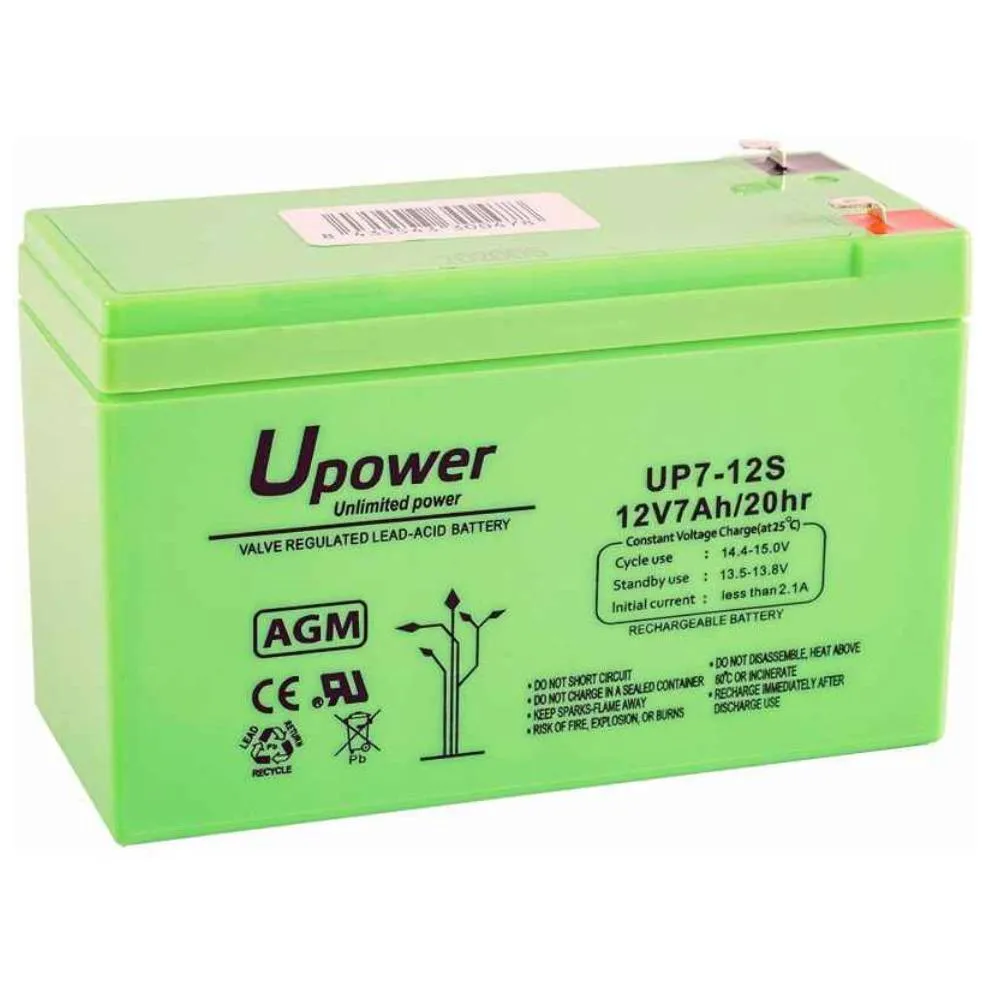 Batterie 12V 7A upower 